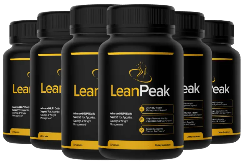LeanPeak Lean Peak six bottle weight loss supply package